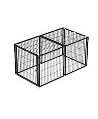 Aostirmotor 48" Large Dog Cage with Top, Indoor Pet Kennel for Medium Dogs and Puppies