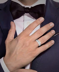 Macy's Men's Lab Grown Diamond (1 ct. t.w.) Ring Sterling Silver