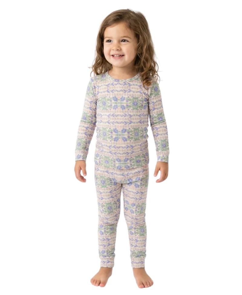 Motette Little Girl's Spring Cascade Pajama Set