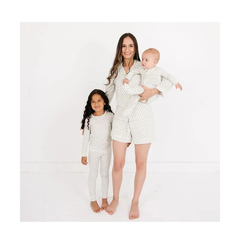 Motette Toddler Girls Lavender Lane Bamboo Pajama Set