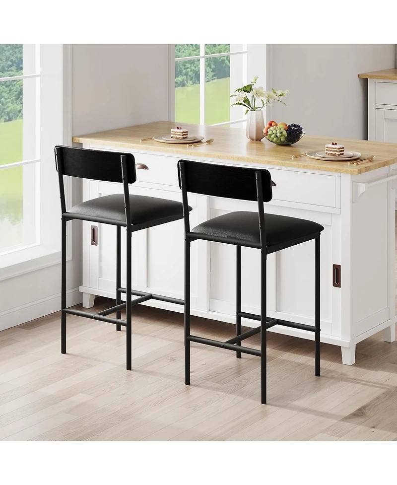 gaomon Set of 4 Modern Upholstered Dining Chairs, Stable Stylish Seating for Apartment Dining Room