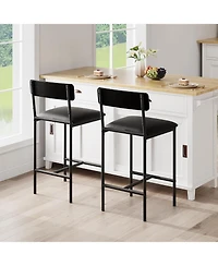 gaomon Set of 4 Modern Upholstered Dining Chairs, Stable Stylish Seating for Apartment Dining Room