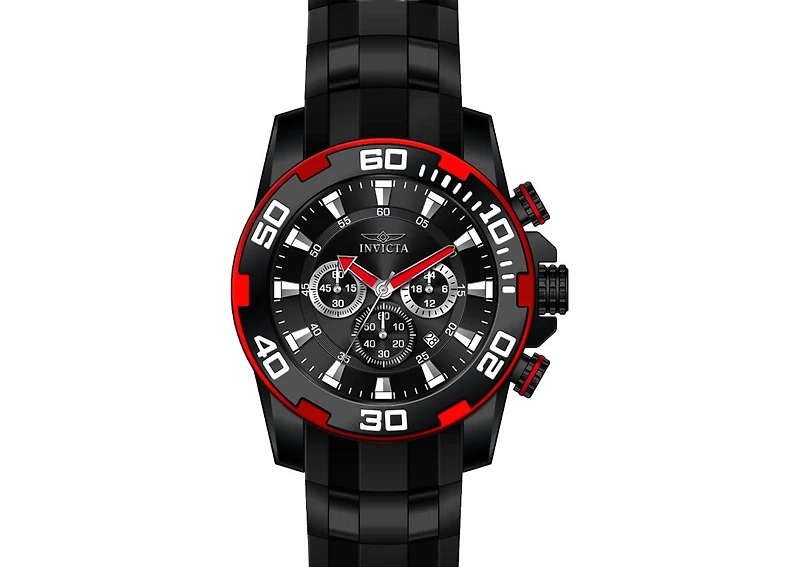 Invicta Men's Pro Diver Quartz Chronograph Black Dial Watch
