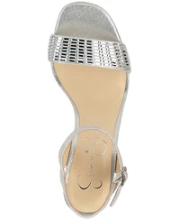 Jessica Simpson Women's Skilia Platform Block Heel Rhinestone Sandals