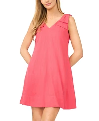 CeCe Women's V-Neck A-Line Mini Dress
