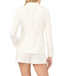 CeCe Women's Collared Long-Sleeve Blazer