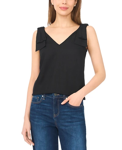 CeCe Women's V-Neck Bow-Strap Tank Top