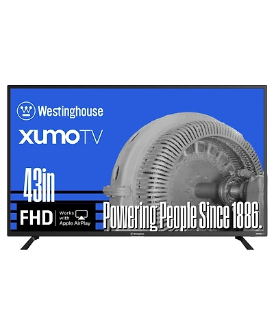 Westinghouse 43" Full Hd 1080p Xumo Smart Tv w/ Apple AirPlay, HomeKit & Voice Remote