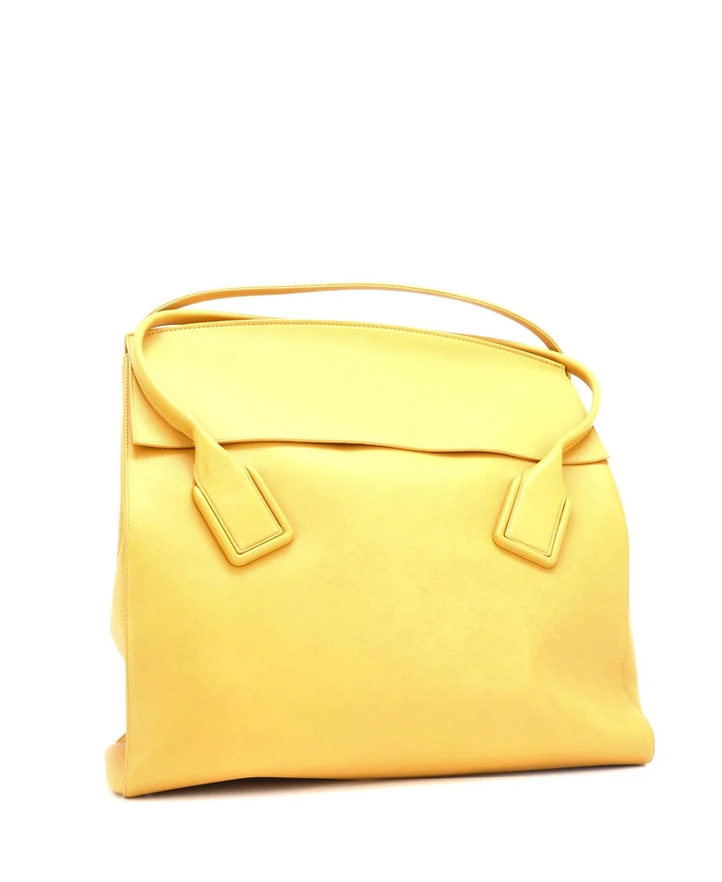 Pre-Owned Bottega Veneta Xl Arco Flap Shopper Tote Smooth Leather