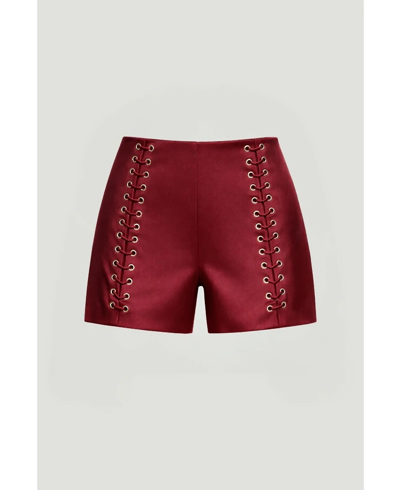 Nocturne Women's Twin-Lace High-Waist Shorts