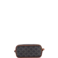 Pre-Owned Celine Small Cuir Triomphe Camera Shoulder Bag Triomphe Coated Canvas with Leather