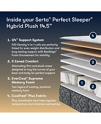 Serta Perfect Sleeper Cascade Bluff 14.5" Plush Hybrid Tight Top Mattress