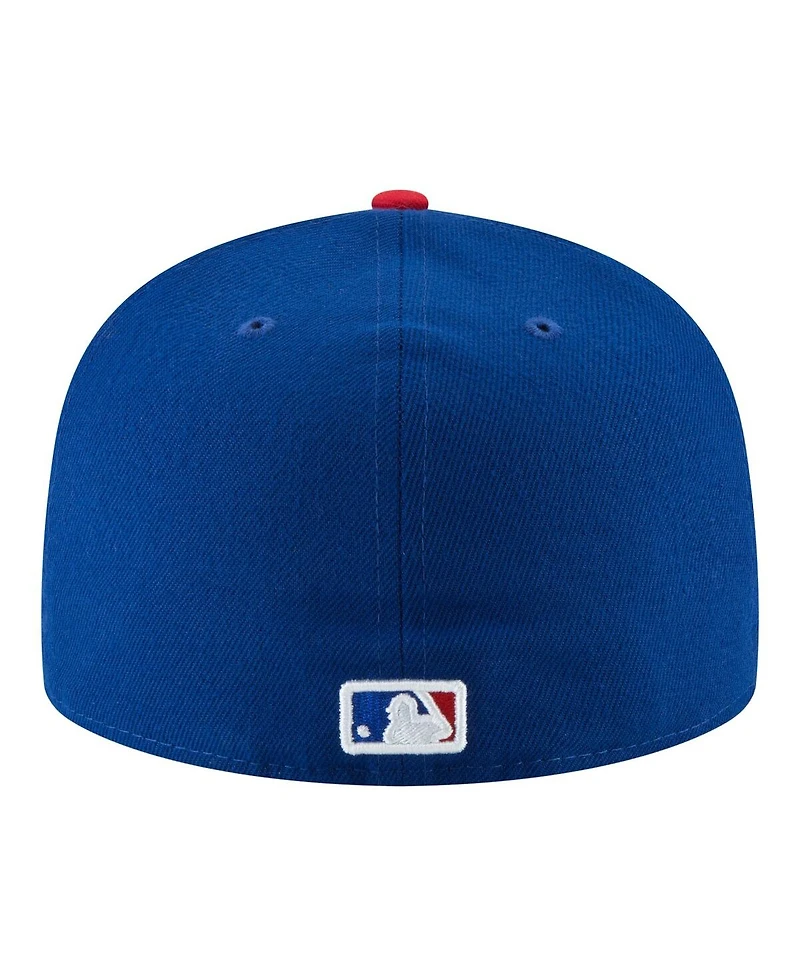 New Era Men's Royal Chicago Cubs 150th Anniversary 59FIFTY Fitted Hat