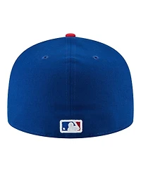 New Era Men's Royal Chicago Cubs 150th Anniversary 59FIFTY Fitted Hat