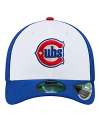 New Era Men's White/Royal Chicago Cubs 150th Anniversary 9FORTY M-Crown Adjustable Hat