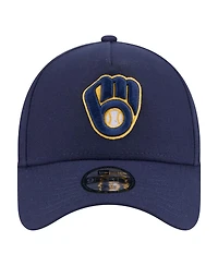 New Era Big Boys and Girls Navy Milwaukee Brewers 9FORTY A-Frame Adjustable Hat