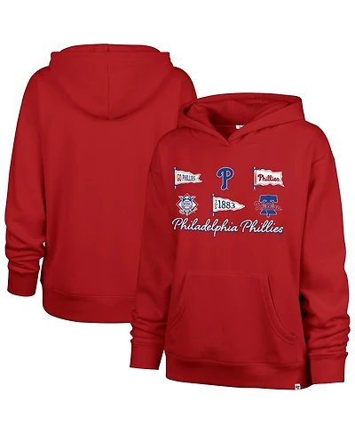 '47 Brand Women's Red Philadelphia Phillies Bow Banners Naomi Hoodie