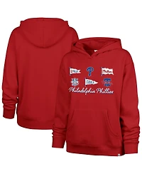 '47 Brand Women's Red Philadelphia Phillies Bow Banners Naomi Hoodie