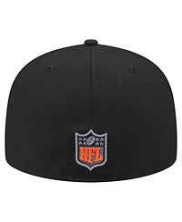 New Era Men's Black Chicago Bears Color Pop 59FIFTY Fitted Hat
