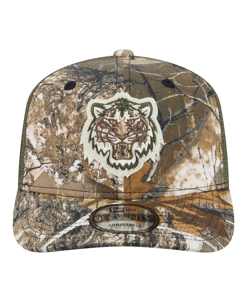 New Era Men's Camo Detroit Tigers Realtree 9SEVENTY Adjustable Hat