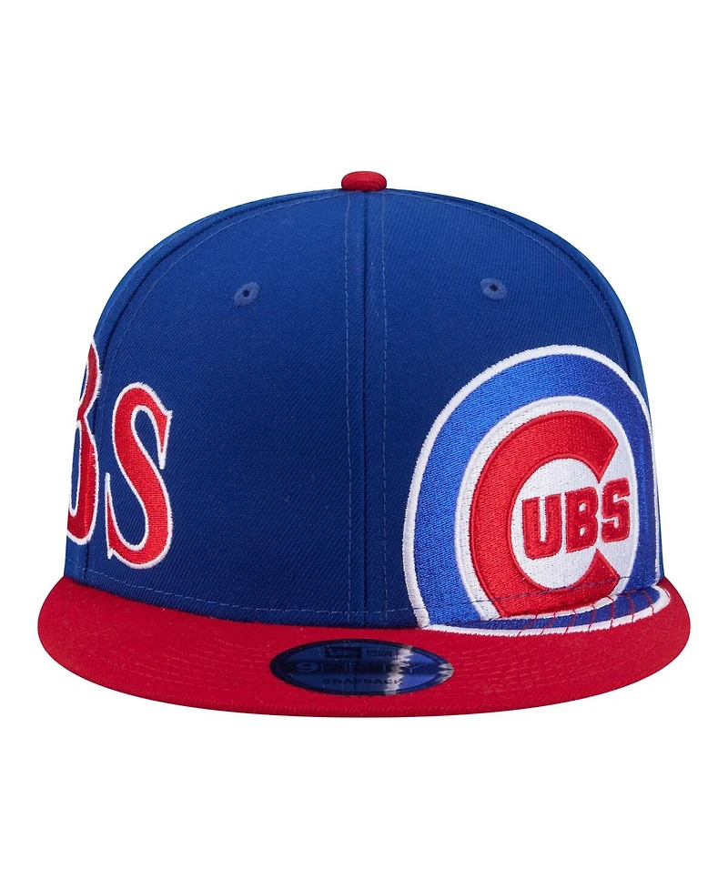 New Era Men's Royal/Red Chicago Cubs Stretched Two-Tone 9FIFTY Adjustable Hat