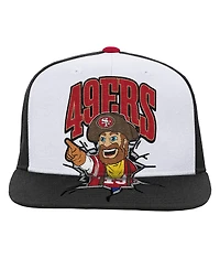 Mitchell & Ness Big Boys and Girls White San Francisco 49ers Team Mascot Snapback Hat
