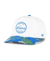 '47 Brand Men's White/Blue Detroit Lions Beach Side Hitch Adjustable Hat