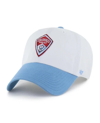 '47 Brand Men's White Colorado Rapids Two-Tone Clean Up Adjustable Hat