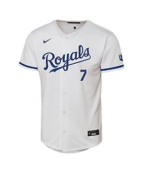 Nike Big Boys and Girls Bobby Witt Jr. White Kansas City Royals Home Stadium Jersey