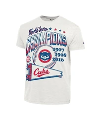 Champion Men's White Chicago Cubs Winning Tradition Cooperstown Tri-Blend T-Shirt