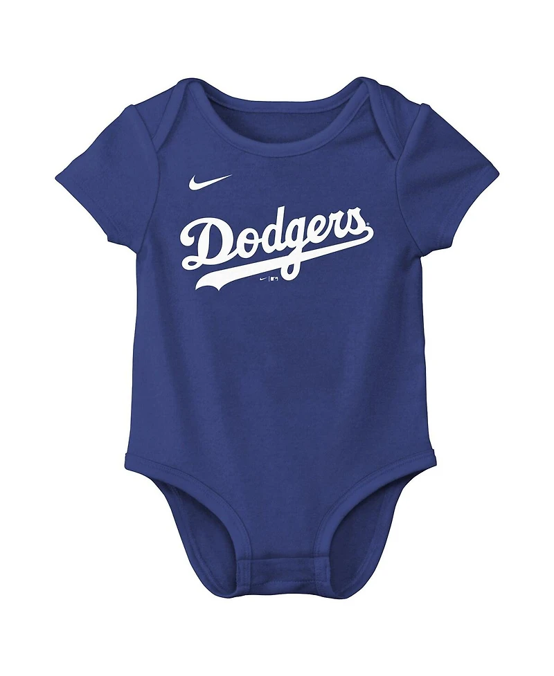 Nike Baby Boys and Girls Shohei Ohtani Royal Los Angeles Dodgers Name Number Bodysuit