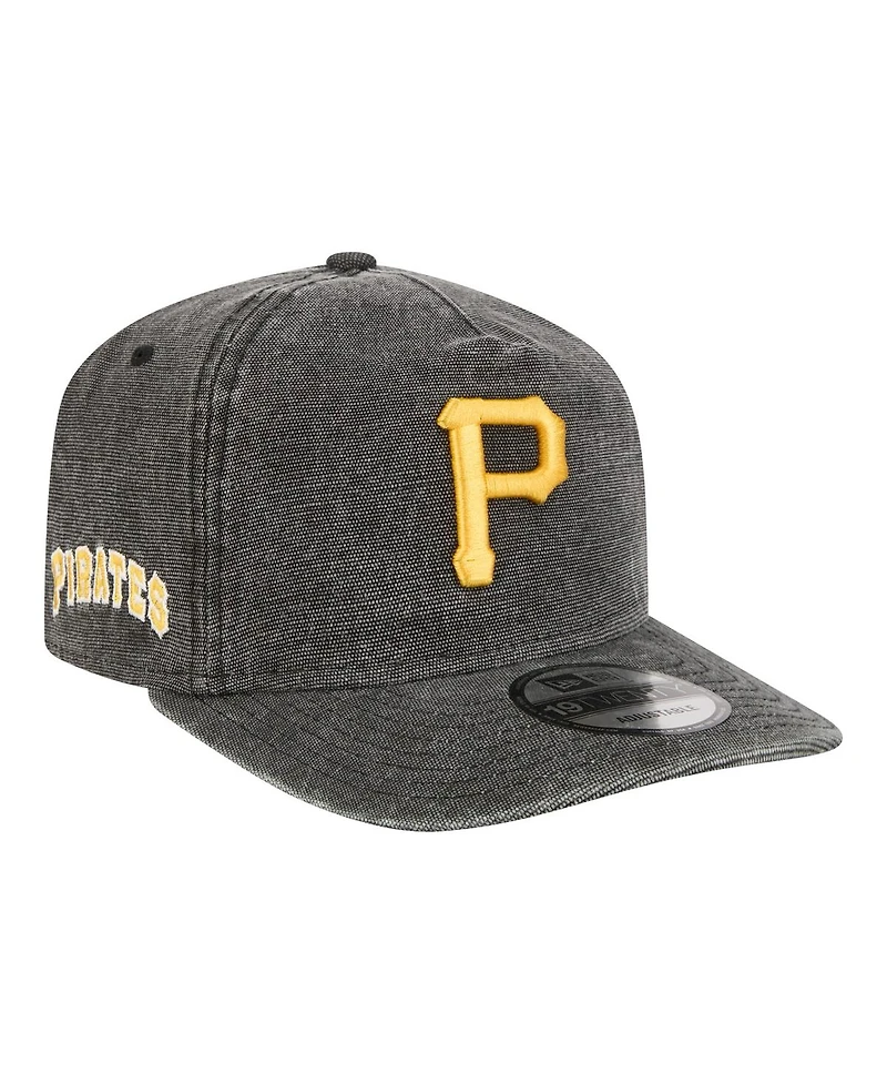 New Era Men's Black Pittsburgh Pirates Denim Classic 19TWENTY Adjustable Hat