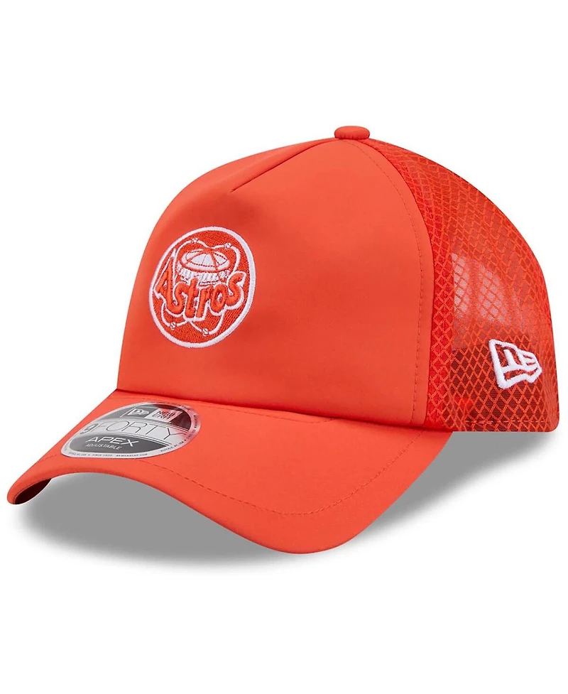 New Era Men's Orange Houston Astros 2026 Batting Practice Alternate Apex 9FORTY Adjustable Hat