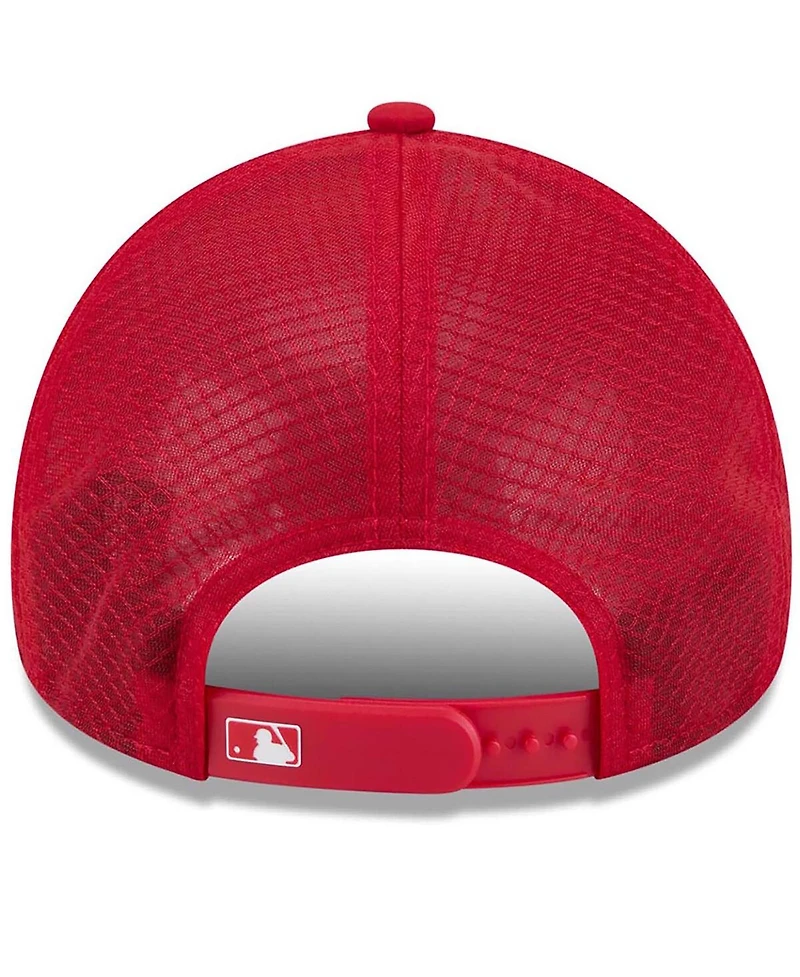 New Era Men's Red Cleveland Guardians 2026 Batting Practice Alternate Apex 9FORTY Adjustable Hat