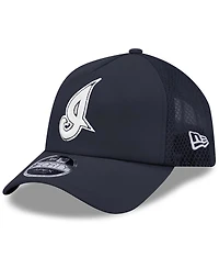 New Era Men's Navy Cleveland Indians 2026 Batting Practice Alternate Apex 9FORTY Adjustable Hat