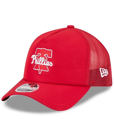 New Era Men's Red Philadelphia Phillies 2026 Batting Practice Alternate Apex 9FORTY Adjustable Hat