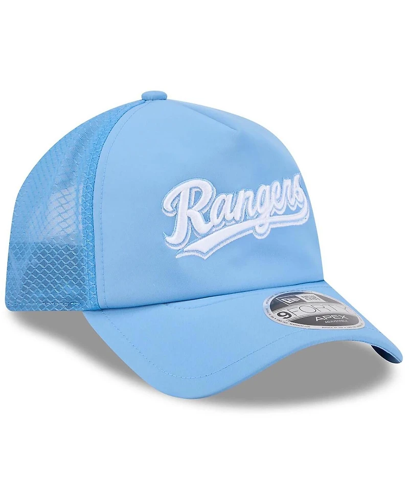 New Era Men's Light Blue Texas Rangers 2026 Batting Practice Alternate Apex 9FORTY Adjustable Hat