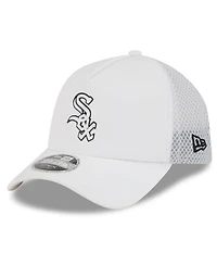 New Era Men's White Chicago White Sox 2026 Batting Practice Apex 9FORTY Adjustable Trucker Hat