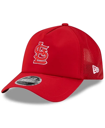 New Era Men's St. Louis Cardinals 2026 Batting Practice Apex 9FORTY Adjustable Trucker Hat
