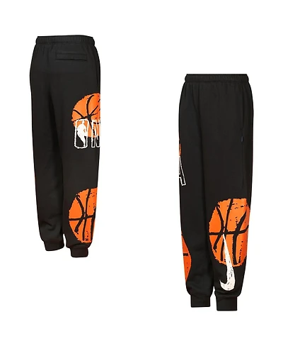 Nike Big Boys and Girls Black Nba Team 31 Baller Club Premium Joggers