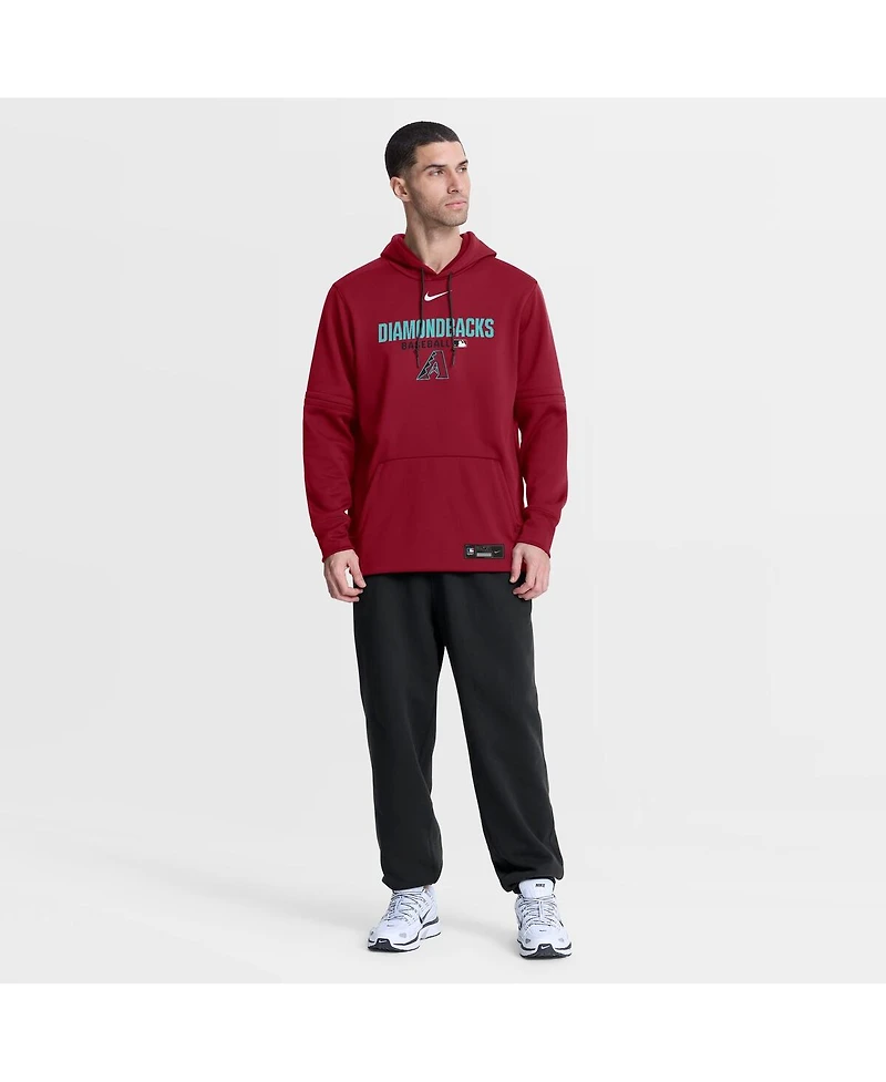 Nike Men's Red Arizona Diamondbacks Authentic Collection Therma-fit Hoodie