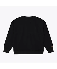 Mitchell & Ness Women's Black Los Angeles Lakers Hardwood Classics Script Lightweight Sweatshirt