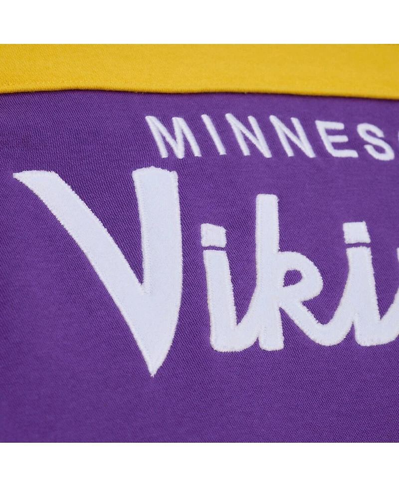 Mitchell & Ness Men's Purple Minnesota Vikings Head Coach Hoodie