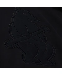 Mitchell & Ness Men's Black Chicago Cubs Phantom Fleece Crewneck Sweatshirt