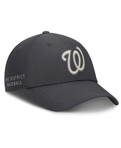 Nike Men's Anthracite Washington Nationals Club Dri-fit Adjustable Hat