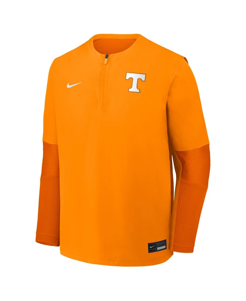 Nike Men's Tennessee Orange Volunteers Dugout Dri-fit Quarter-Zip Long Sleeve Windshirt