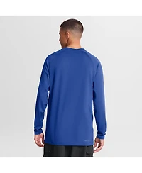 Nike Men's Royal Kentucky Wildcats Dugout Game Time Raglan Dri-fit Long Sleeve T-Shirt