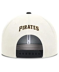 Nike Men's Cream/Black Pittsburgh Pirates Cooperstown Pro Dri-fit Snapback Hat