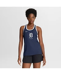 Nike Women's Navy Detroit Tigers Tri-Blend Dri-fit Racerback Tank Top