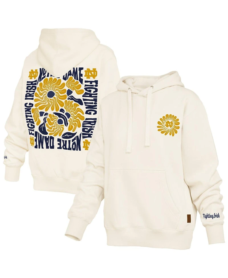 Pressbox Women's Cream Notre Dame Fighting Irish Elena Janise Hoodie